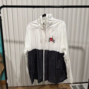 Nike Air White and Black Speckled Jacket